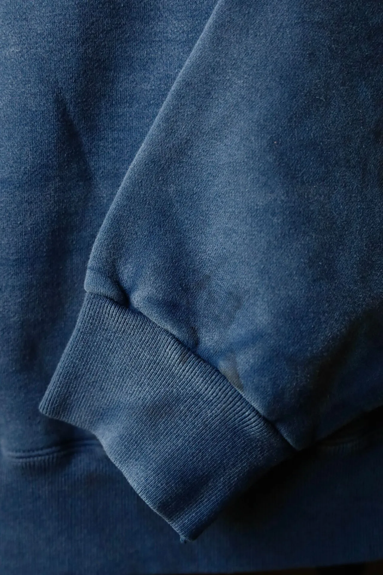 SAINT M×××××× ANGEL HOODIE/NAVY Angel Reborn Blue Hoodie Washed Blue S-XL Assute Garment Dyeing Full Clothes Water Fading Mud Dyeing Dirty Distress New Vintage Ceiling God Tailoring Original Super Loose Fit Customized Original Accessories God-level Print Restoration